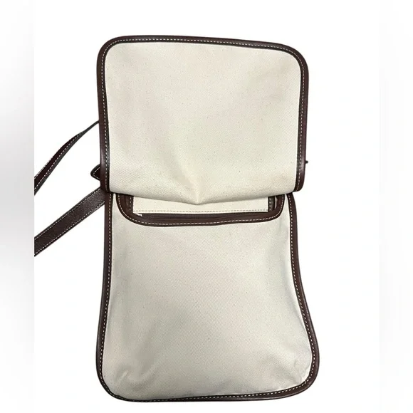 Vintage Coach Hippie 8114 Small Canvas Twill Slim Flap Crossbody, Made in USA - Picture 3 of 14